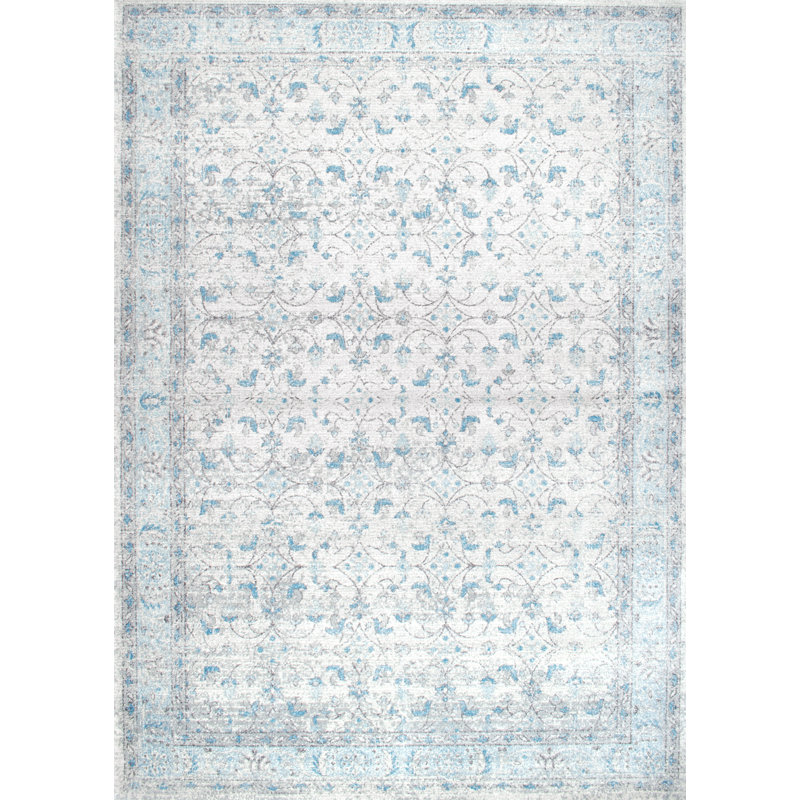 Lark Manor Navarrete Aqua/Beige/Gray Area Rug & Reviews Wayfair